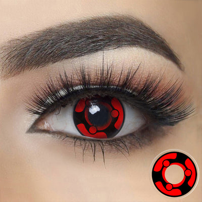 Naruto Madara-Red Sharingan Halloween Contact Lenses