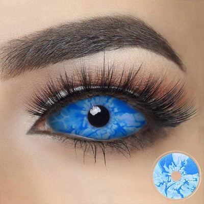 Ice Age Blue White Sclera Halloween Contacts