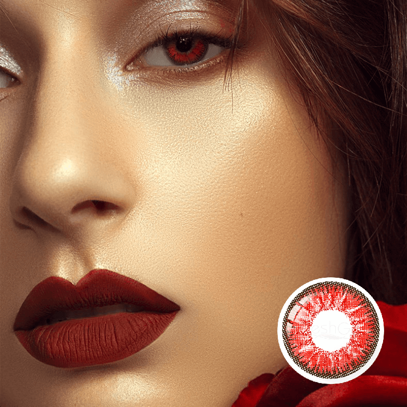 FreshGo Nonno Prescription Red Colored Contacts