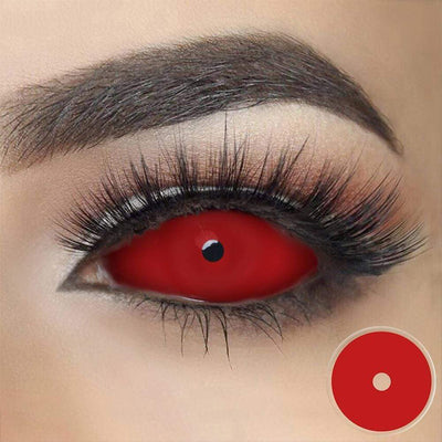 All Red Sclera Halloween Contacts