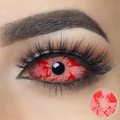 Bloody Zombie Sclera Halloween Contacts