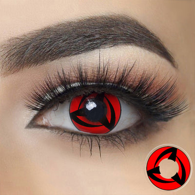 Naruto Kakashi-Red Sharingan Halloween Contact Lenses