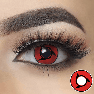 Naruto Itachi Red Sharingan Halloween Contact Lenses