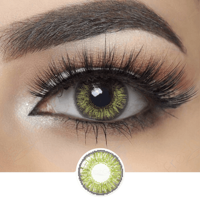 Freshgo 3 Tone Gemstone Green Colored Contacts