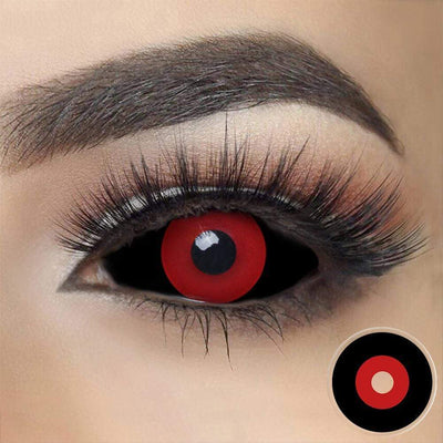 Jigsaw Black And Red Sclera Contacts