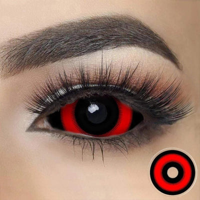 Red Ring Ghoul Sclera Contacts